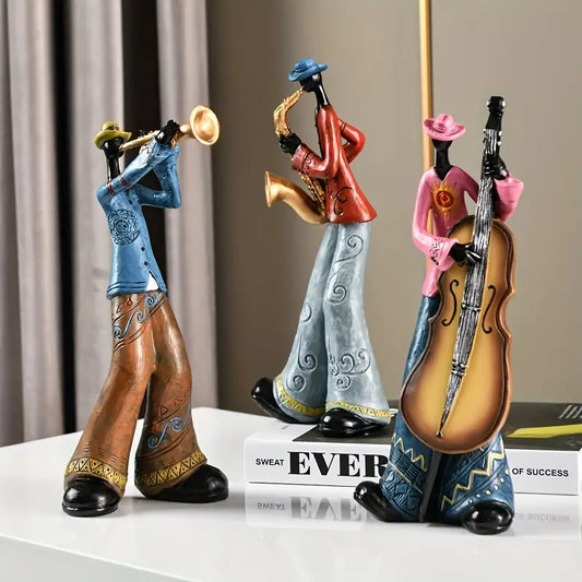 Vintage Jazz Band Figurines - Artistic Decor