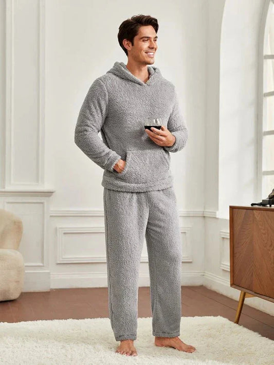 Men Kangaroo Hooded Lounge Set