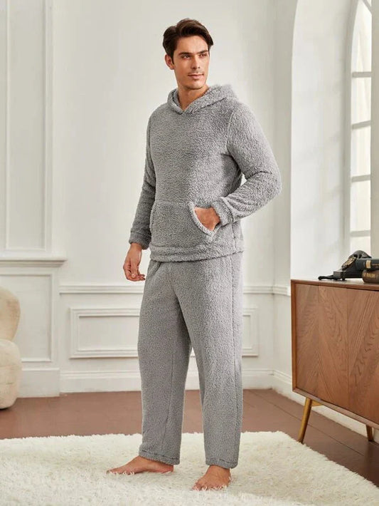 Men Kangaroo Hooded Lounge Set