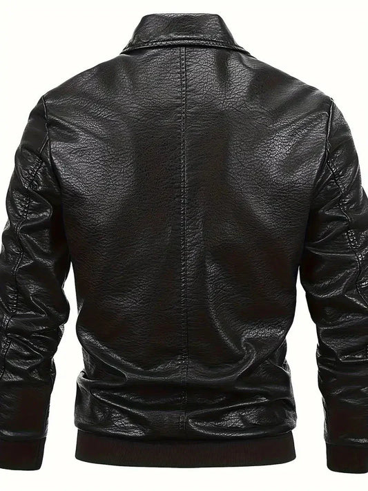 Men's Faux Leather Jacket