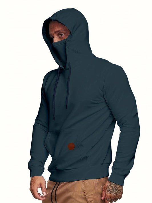 Men's Hoodie with Face Cover