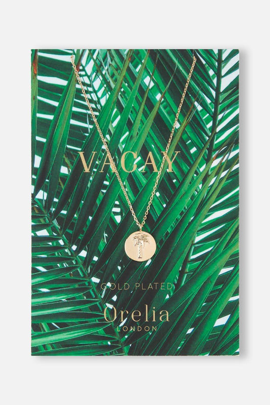 Vacay Palm Tree Necklace